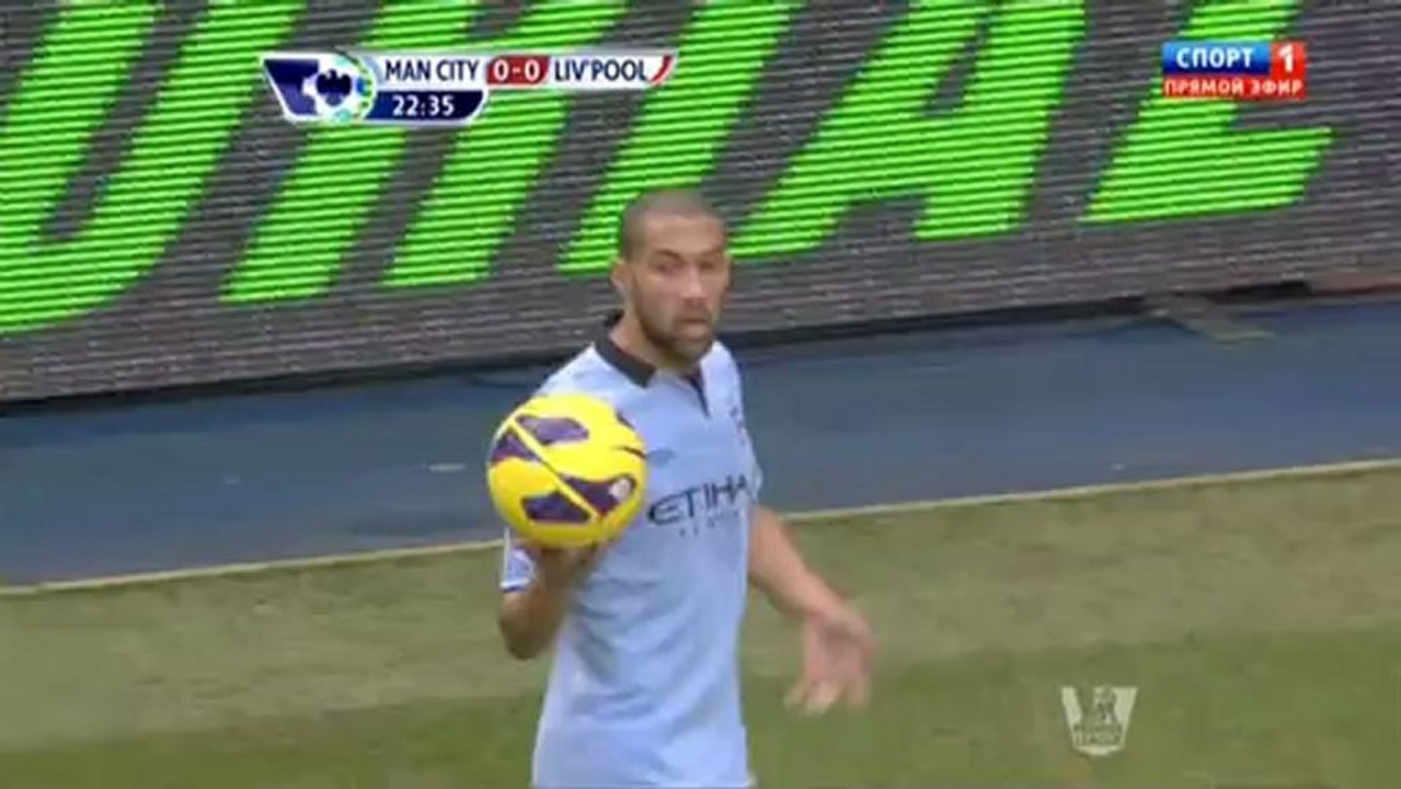 Футбол. Чемпионат Англии. 25 тур. Манчестер Сити-Ливерпуль. 1 тайм (03.02.2013)
