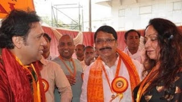 Hema Malini & Govinda At Inauguration Of 'Jagannath Rath Yatra' !
