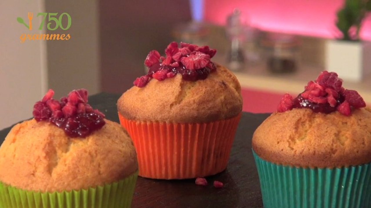 Recette de Muffins à la framboise - 750 Grammes