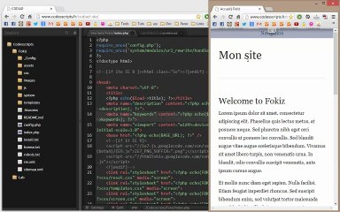 Fokiz - CMS créer et administrer un petit site responsive