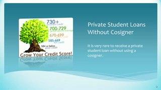 Private Student Loans Without a Cosigner