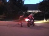 Honda CBR 900 RR burnout & crash