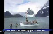 L'expédition recréant l'exploit de Shackleton a touché terre