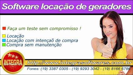 Software locação para geradores software locação de grupos geradores