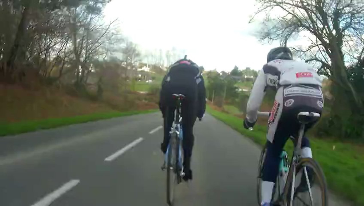 Dans les roues de Alan et  Mathieu