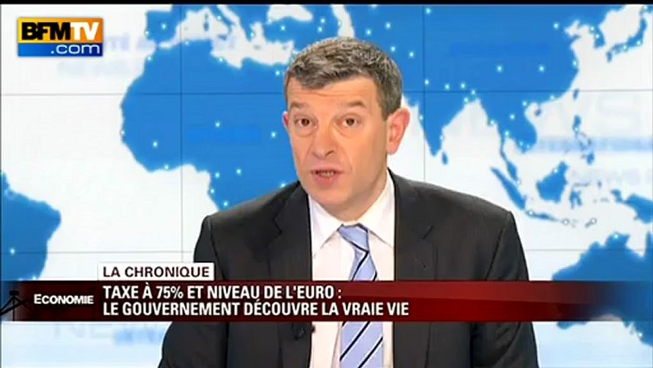 Chronique éco de Nicolas Doze : taxe à 75% et niveau de l’euro, le gouvernement découvre la vraie vie – 04/02