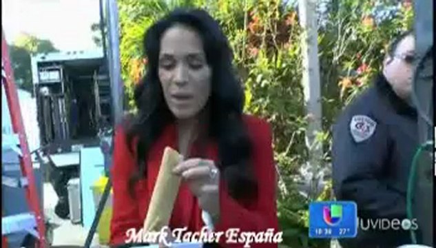 Mark tacher detrás de cámaras de D A