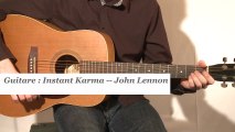 Cours guitare : jouer Instant karma de John Lennon à la guitare - HD