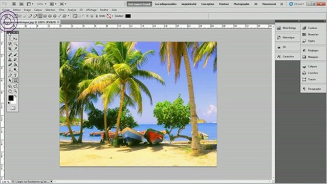 Photoshop CS4/CS5 Creation d'un document avec Importation d'image