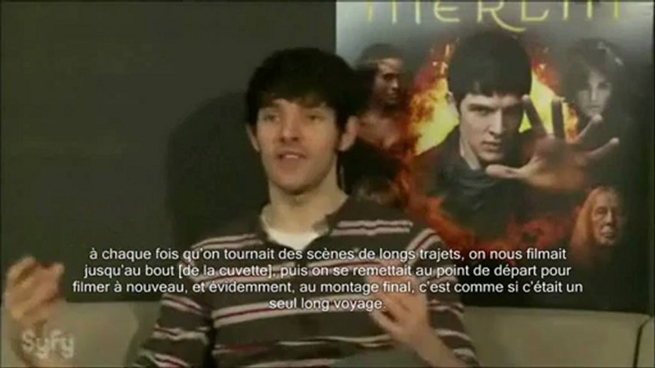 Colin Morgan talks about Arthur's bane 1 ( VOSTFR )  S5 SPOILERS
