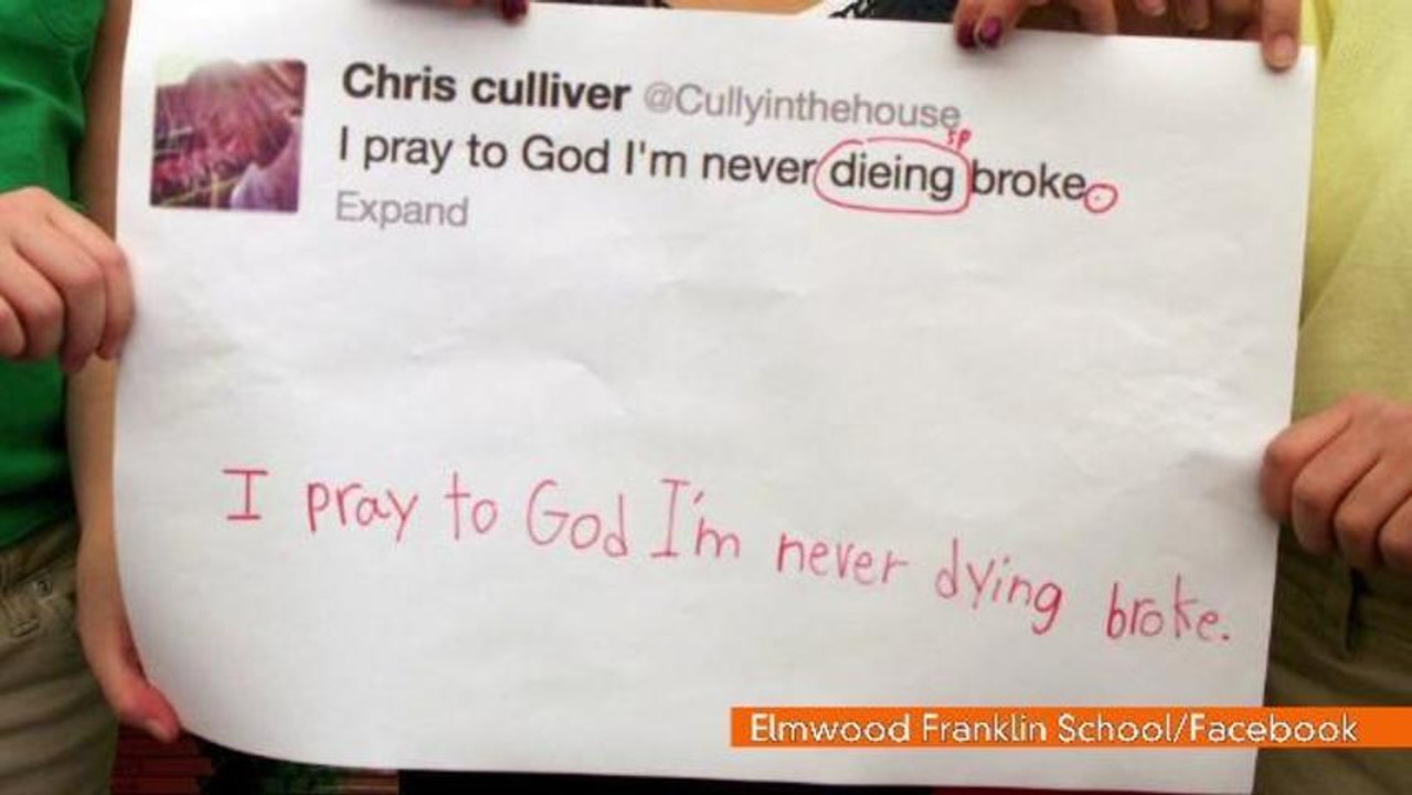 Second Graders Correct NFL PLayers' Tweets