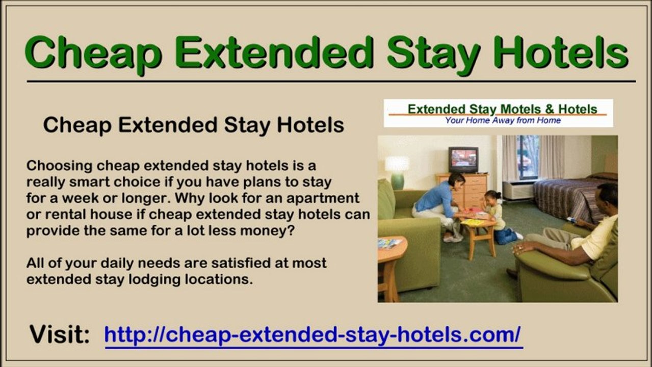Cheap Extended Stay Hotels