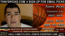 Oklahoma City Thunder versus Dallas Mavericks Pick Prediction NBA Pro Basketball Odds Preview 2-4-2013