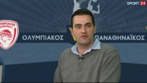 Ο Ανδρέας Πιστιόλης μιλά στο Sport24.gr στο post game Ολυμπιακός - ΠΑΟ
