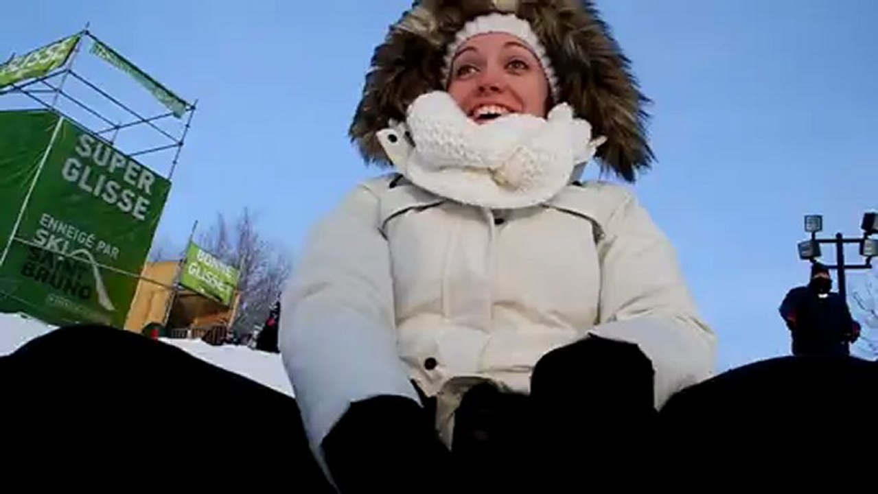 Glisse sur tube fete des neiges 2013 a Montreal !