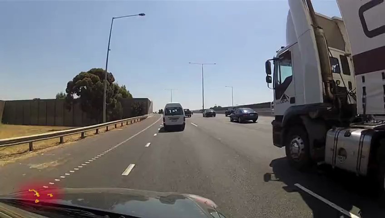 Being Passed By Road Train