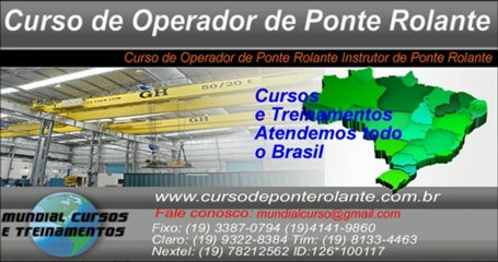 Curso Operador de Ponte Rolante Treinamento Industrial