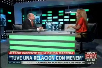 GRACIELA ALFANO "TUVE UNA RELACIÓN CON MENEM"