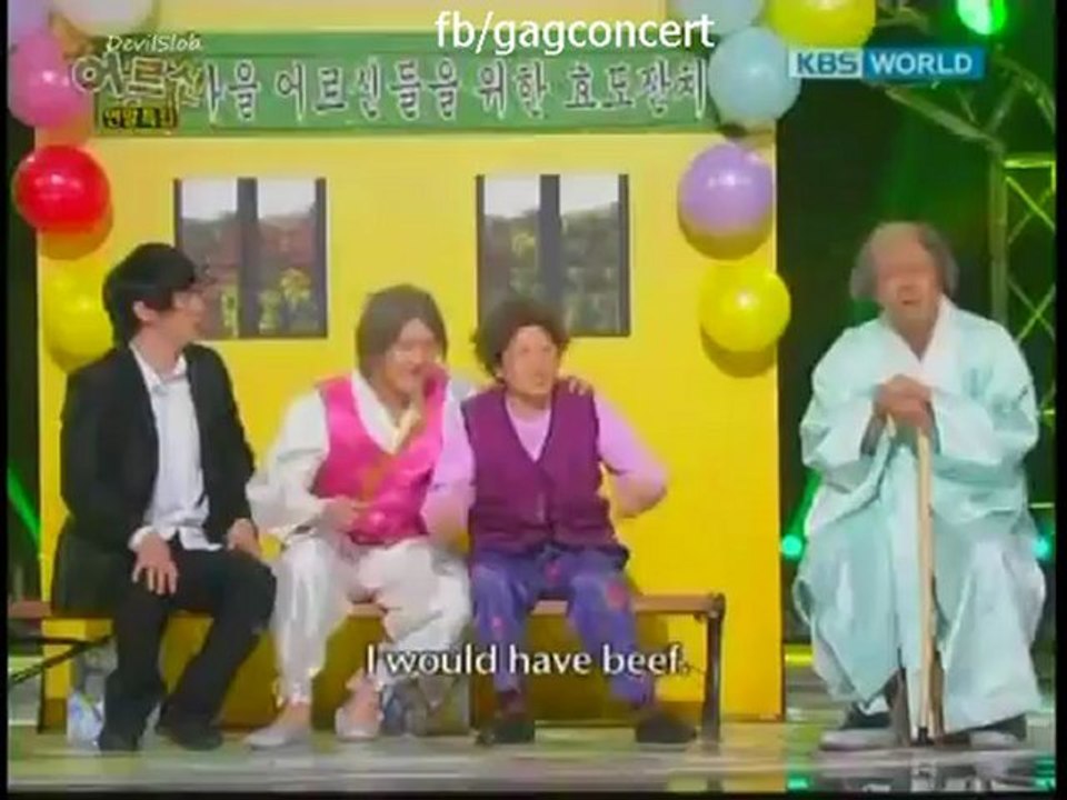[ENGSUB] GAG CONCERT EP. 679  The Elder (last episode for 2012 SPECIAL) Guest Kim Yeonghui & Jo Jihun