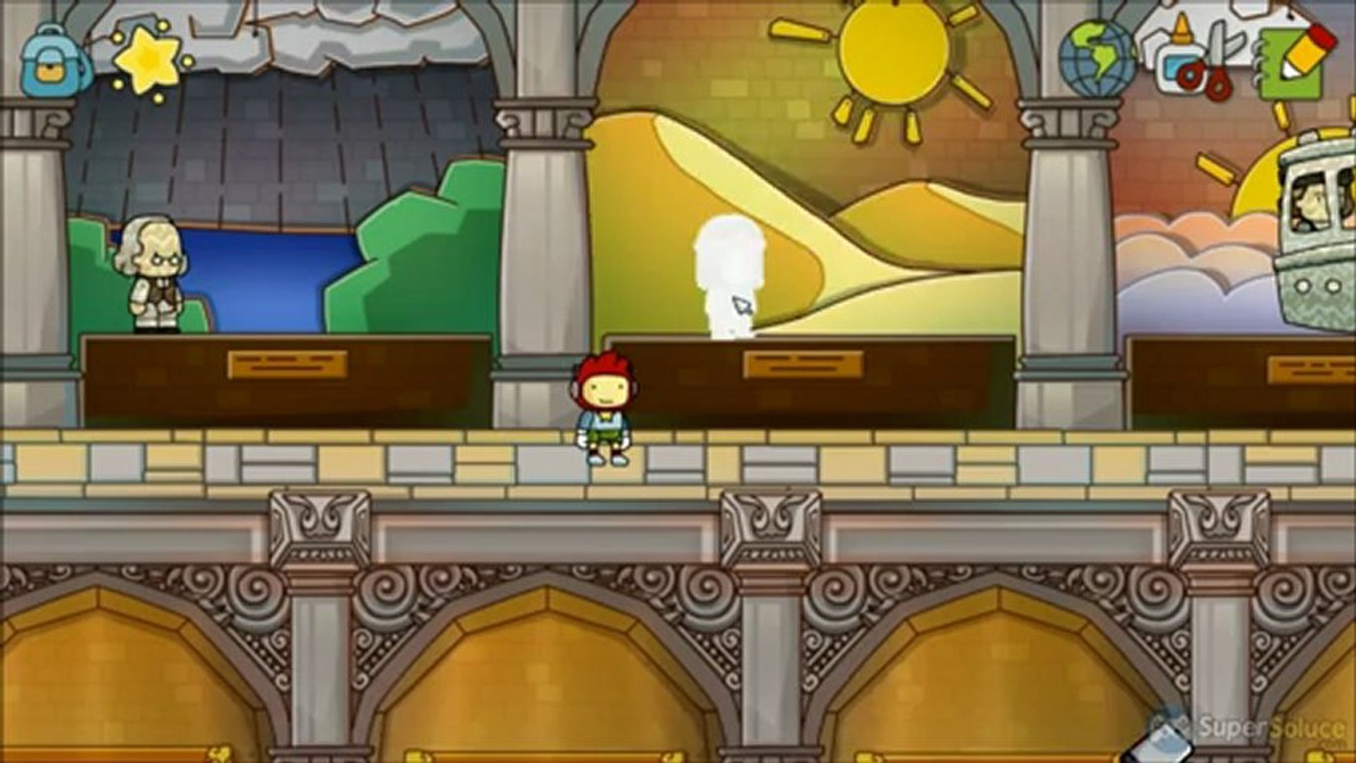 ⁣Soluce Scribblenauts Unlimited : La galerie Virgule - Fragment n°6