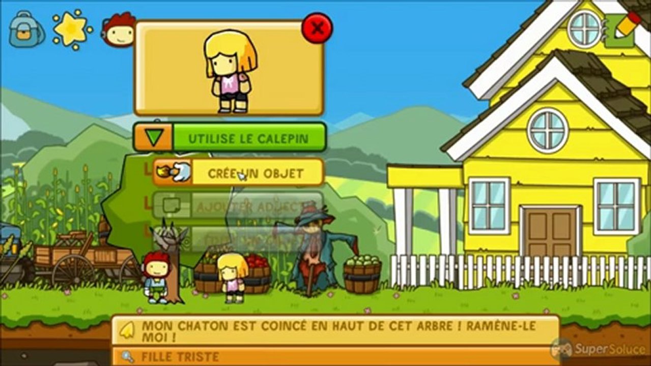 Soluce Scribblenauts Unlimited : Ferme d'Edwin - Fragment n°2