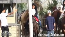Justin Bieber Horse Riding