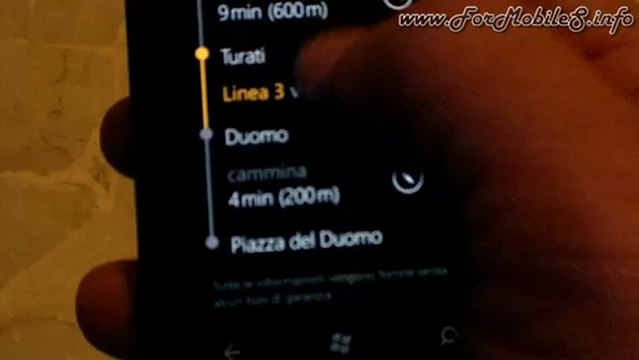 Nokia Lumia 800 - Demo Nokia Transport