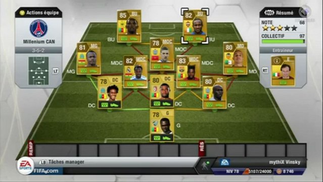 Millenium TV _ FUT 13 _ Aquino et Vinsky font une équipe africaine