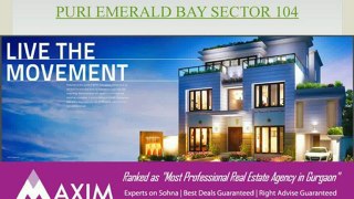 Puri Emerald Bay Sector 104 Gurgaon Call 9599363363