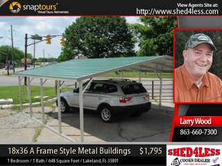 metal buildings - 18x36 a frame style building