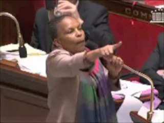 Mariage pour tous - Violent échange C. Taubira / C. Jacob