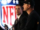 Harbaugh Brothers Share Same Stage, Same Focus