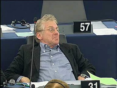 Philippe de Villiers le 5 février 2013 au Parlement Européen à Strasbourg.