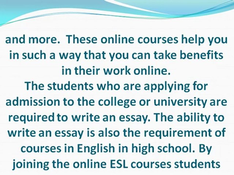 Improve your English language skills by joining ESL online Courses