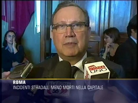 Incidenti stradali, diminuiscono le vittime a Roma