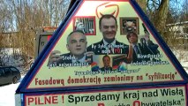 II Rejtan Rzeczpospolitej W.Bonkowski o nowych hasłach na swoim samochodzie - Chmielno 2012