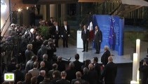 François Hollande au Parlement Européen de Strasbourg