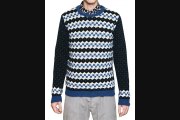 Msgm  Jacquard Wool Mohair Knit Sweater Spring Fashion Weeks 2013