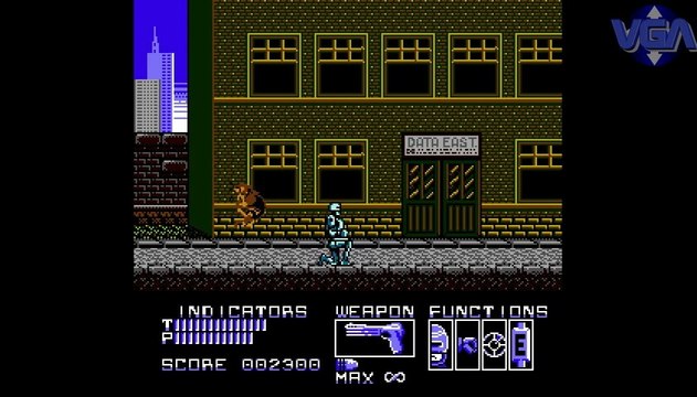 VGA Robocop gameplay ocean software console nes 1990 HD