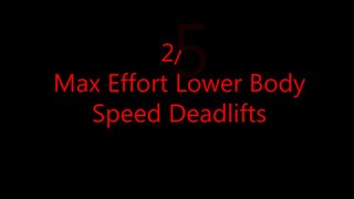 2-5-13 Max Effort Lower Body w/ Speed Pulls