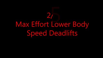 2-5-13 Max Effort Lower Body w/ Speed Pulls