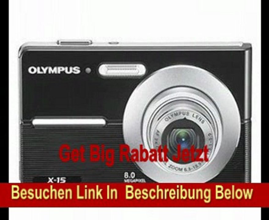 Olympus X15 schwarz, 8.0 MP, 3x opt. Zoom (entspr. KB 36-108 mm),