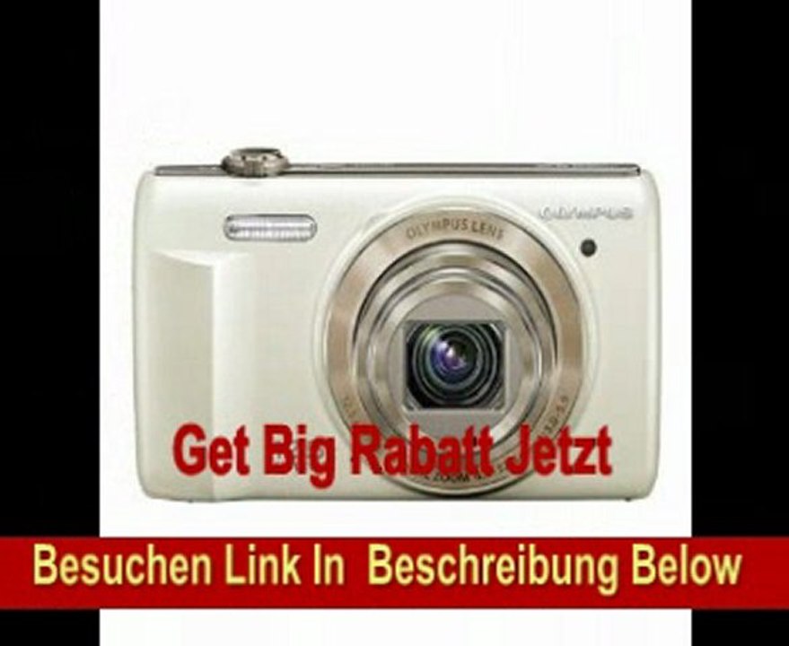 OLYMPUS VR-360 16 MPix Kit weiss inkl.2GB Karte und Tasche 12,5fach Superweitwinkel 7,6cm 3 Z LCD HD-Video 720p