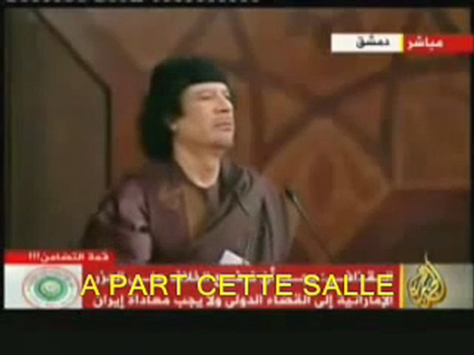 Mouammar Kadhafi visionnaire sur sa fin (2009)