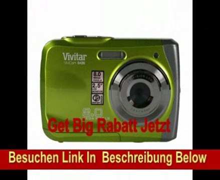 Vivitar Vivicam 8426 8 Megapixel wasserdichte Digitalkamera - Grün (wasserdicht bis 3 Meter, 2,5 Display, 8x Zoom)