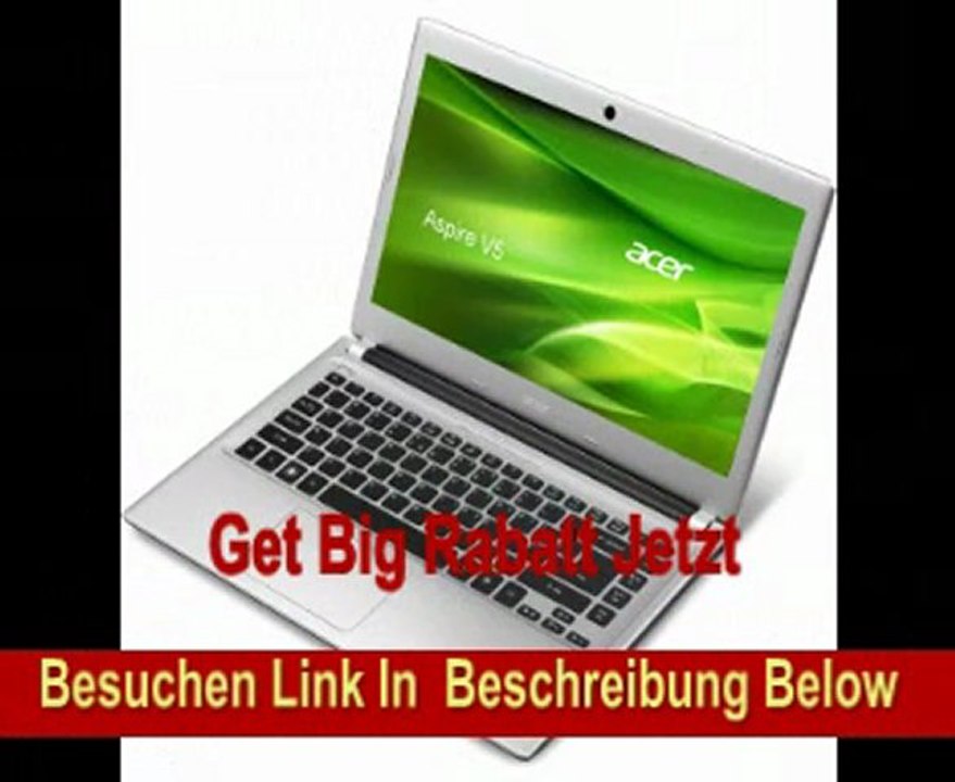 Acer Aspire V5-431-887B4G50Mass 33,6 cm (14 Zoll) Thin & Light Notebook (Intel 887, 1,5GHz, 4GB RAM, 500GB HDD, Intel HD, DVD, Win 8) silber