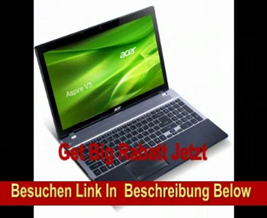 Acer Aspire V3-571G-53214G50Makk 39,6 cm (15,6 Zoll) Notebook (Intel Core i5 3210M, 2,5GHz, 4GB RAM, 500GB HDD, NVIDIA GT 630M, DVD, Win 8) schwarz