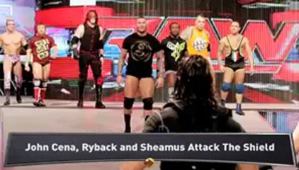 John Cena, Ryback Battle The Shield