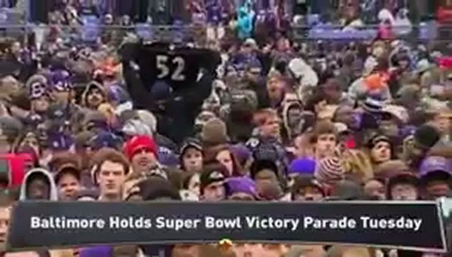 Ravens Honored at Baltimore Parade