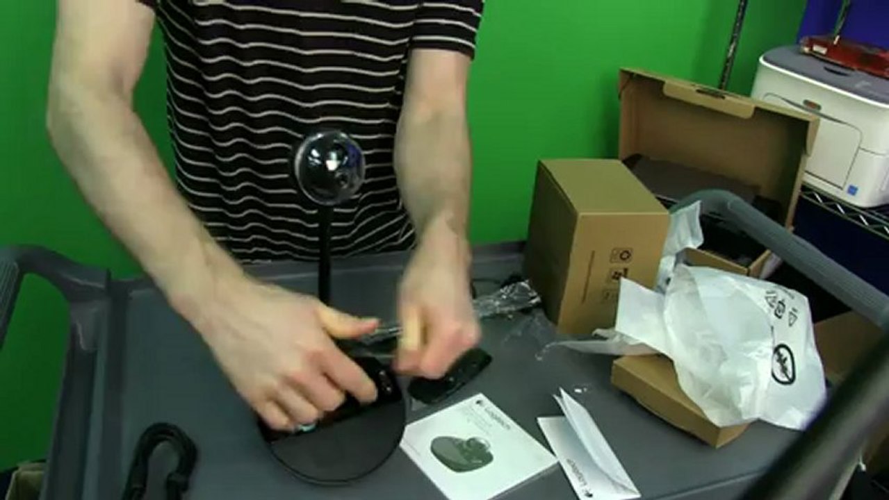 Logitech BCC950 Business Webcam Unboxing & First Look Linus Tech Tips